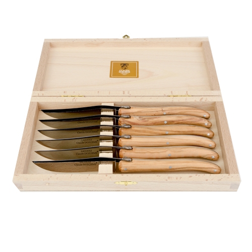  Jean Dubost Pradel Kitchen Knife, Stainless Steel Blades, Wood:  Home & Kitchen
